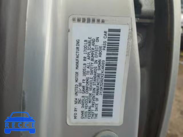 1999 CHEVROLET PRIZM/LSI 1Y1SK5282XZ414689 image 9