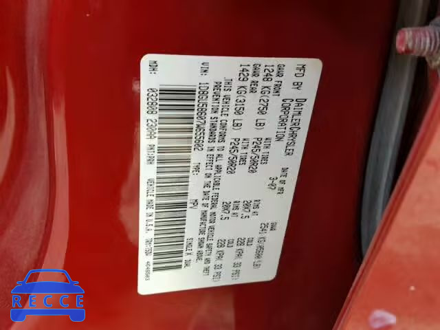 2007 DODGE NITRO R/T 1D8GU58607W655602 image 9