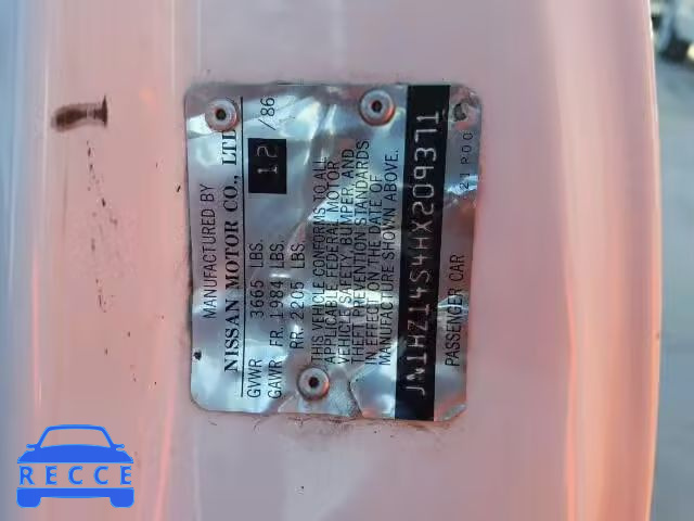 1987 NISSAN 300ZX JN1HZ14S4HX209371 image 9