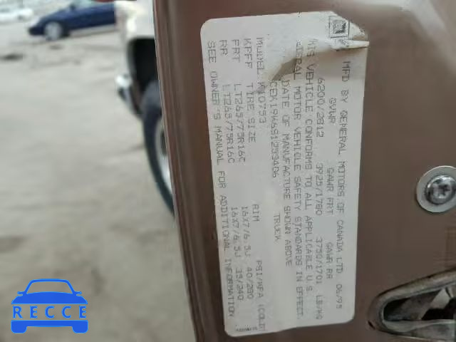 1995 CHEVROLET K1500 2GCEK19K6S1253406 зображення 9