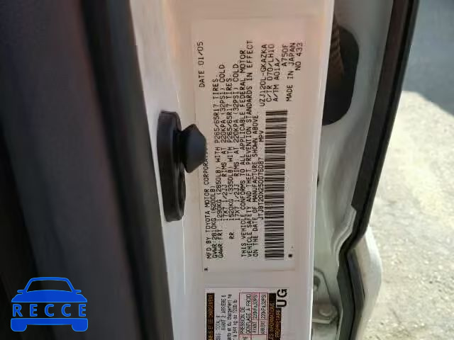 2005 LEXUS GX 470 JTJBT20X250076087 image 9