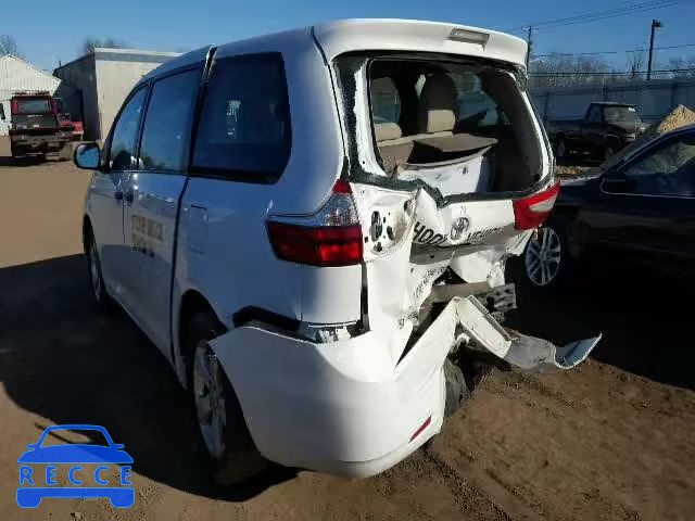 2015 TOYOTA SIENNA 5TDZK3DC5FS595666 image 2