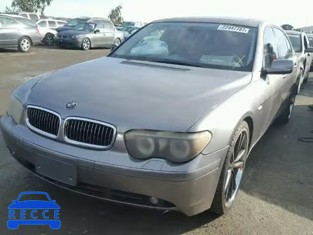 2004 BMW 745LI WBAGN634X4DS49161 зображення 1