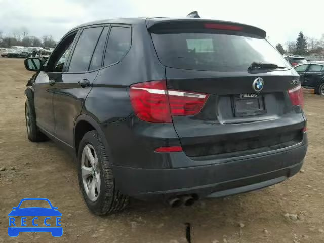 2012 BMW X3 XDRIVE2 5UXWX5C53CL720906 зображення 2