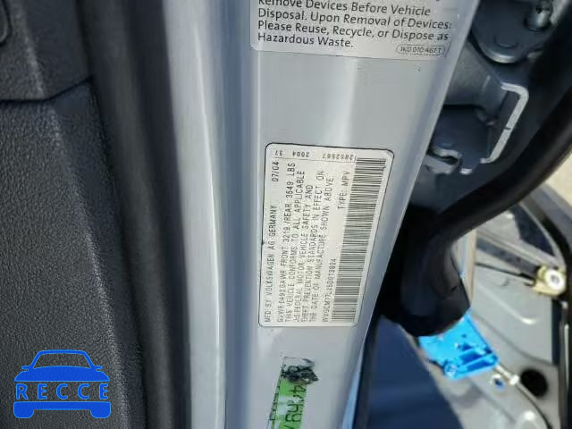 2005 VOLKSWAGEN TOUAREG 4. WVGCM77L15D013894 Bild 9