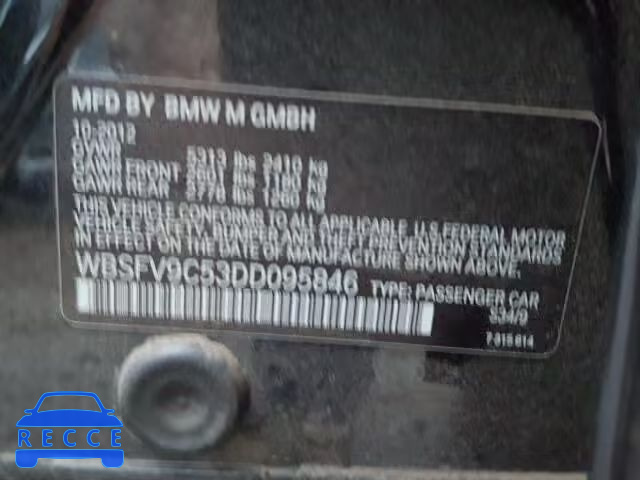 2013 BMW M5 WBSFV9C53DD095846 зображення 9