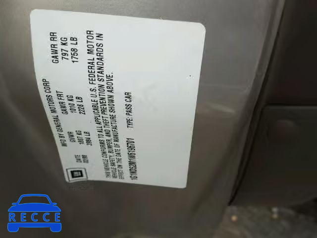 1998 CHEVROLET MALIBU 1G1ND52M1W6196701 image 9