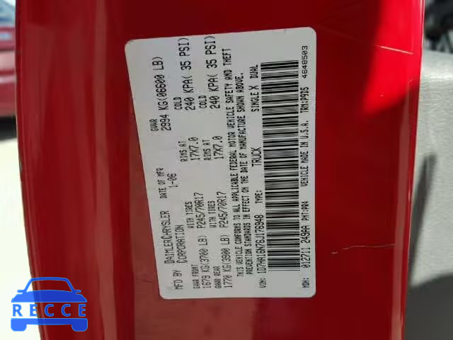 2006 DODGE RAM 1500 S 1D7HA16N76J176948 image 9