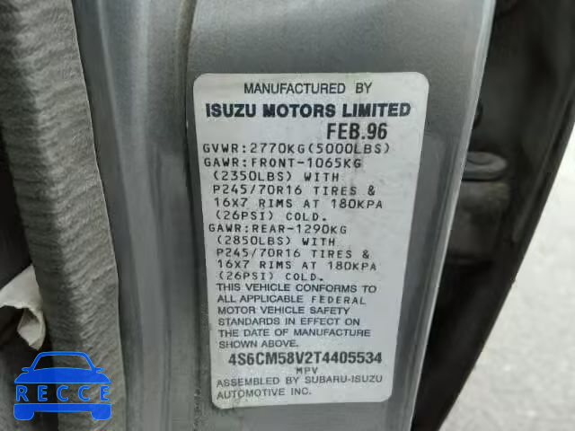 1996 HONDA PASSPORT E 4S6CM58V2T4405534 image 9