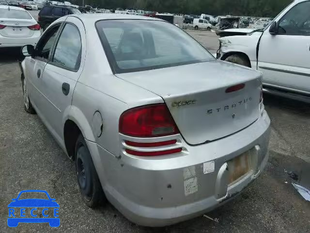 2003 DODGE STRATUS SE 1B3EL36X73N609212 Bild 2