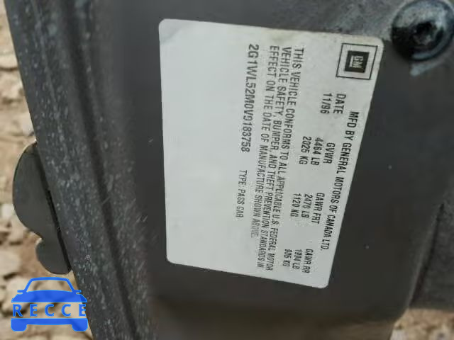 1997 CHEVROLET LUMINA/LS 2G1WL52M0V9183758 image 9