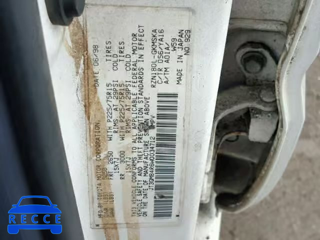 1998 TOYOTA 4RUNNER JT3GM84R6W0034712 image 9