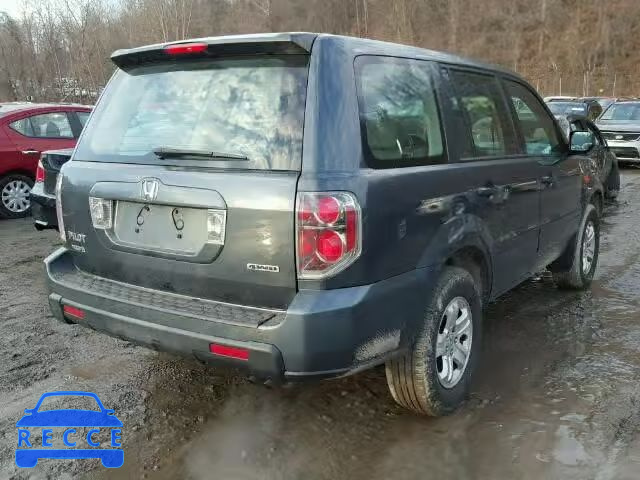 2006 HONDA PILOT LX 2HKYF18186H562325 зображення 3