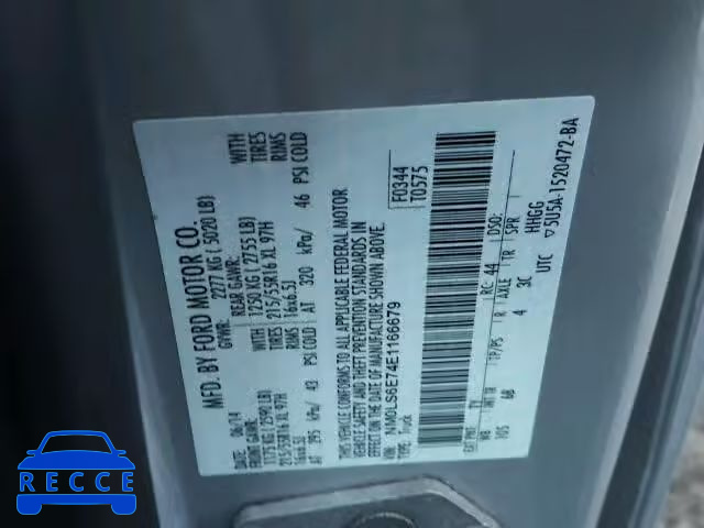 2014 FORD TRANSIT CO NM0LS6E74E1166679 image 9