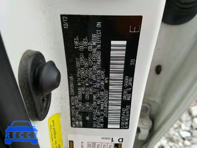 2013 TOYOTA 4RUNNER SR JTEZU5JR4D5050037 Bild 9