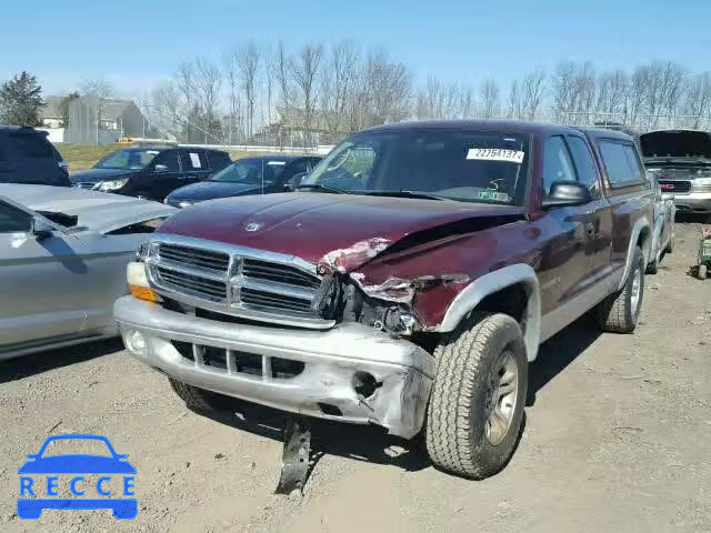 2002 DODGE DAKOTA SLT 1B7GG42N82S605157 image 1