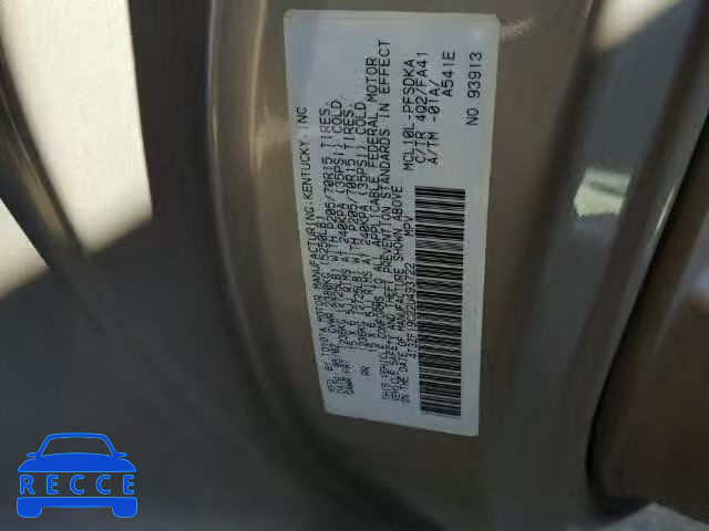 2002 TOYOTA SIENNA CE 4T3ZF19C22U493722 image 9