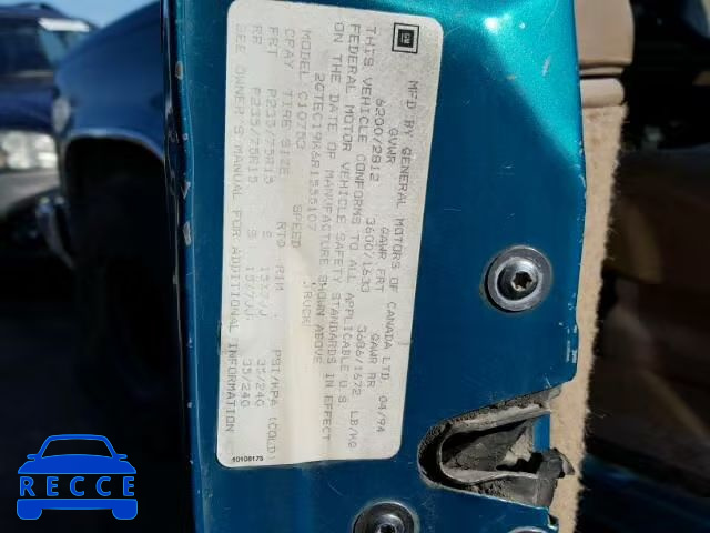 1994 GMC SIERRA C15 2GTEC19K6R1555107 image 9