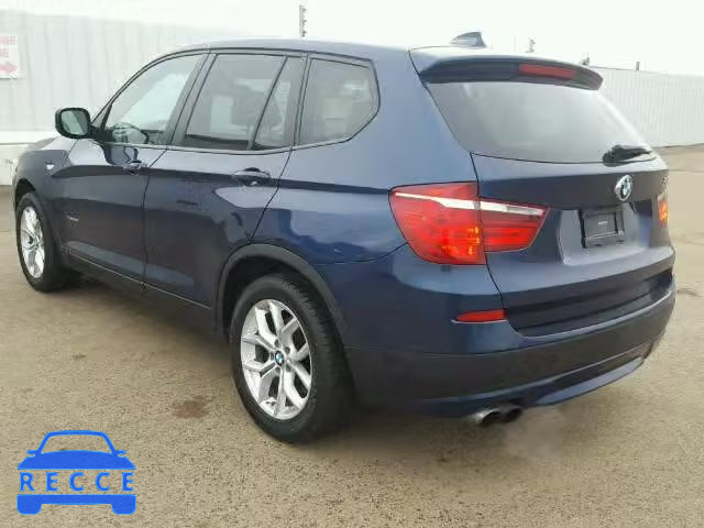 2011 BMW X3 XDRIVE3 5UXWX7C50BL734532 зображення 2