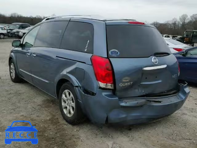 2009 NISSAN QUEST S/SE 5N1BV28U29N102876 image 2