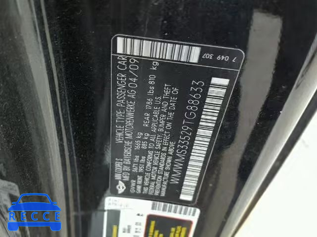 2009 MINI COOPER S WMWMS33529TG88633 image 9