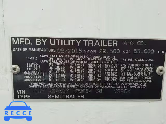 2017 UTIL TRAILER 1UYVS2537HP928438 image 9