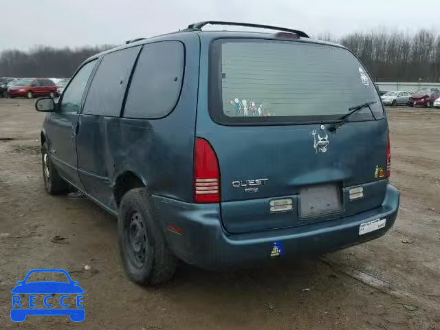 1997 NISSAN QUEST XE/G 4N2DN1113VD854607 зображення 2