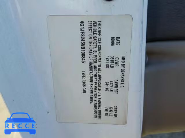 1997 CHEVROLET CAVALIER L 4G1JF3245VB100845 image 9