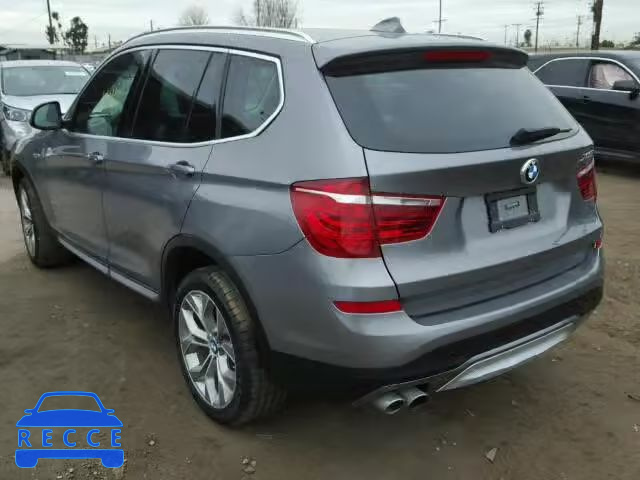 2016 BMW X3 XDRIVE2 5UXWX9C55G0D80773 image 2