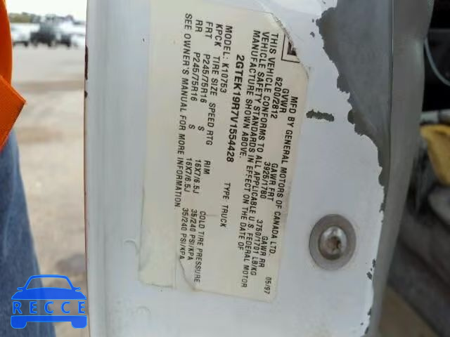 1997 GMC SIERRA K15 2GTEK19R7V1554428 image 9