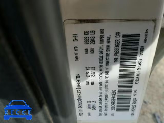 2001 DODGE INTREPID S 2B3HD46R61H664886 image 9