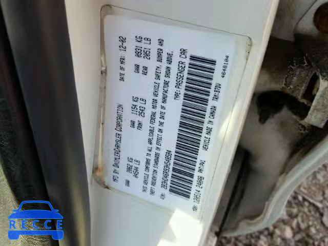 2003 DODGE INTREPID S 2B3HD46R93H548584 image 9