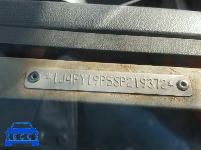 1995 JEEP WRANGLER S 1J4FY19P5SP219372 зображення 9