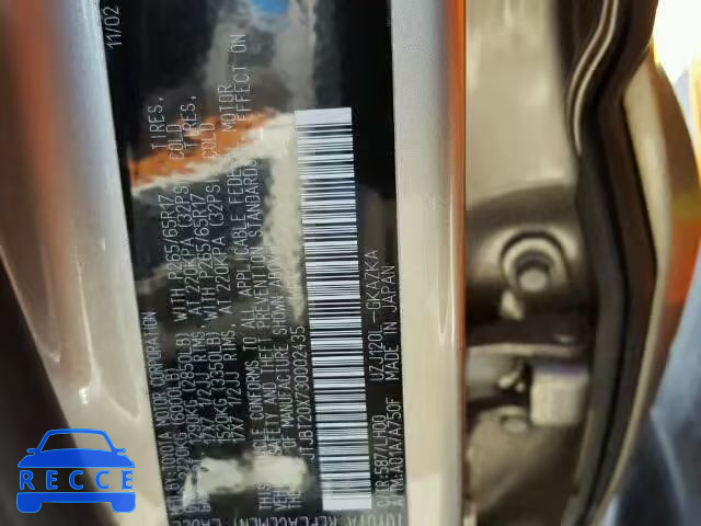 2003 LEXUS GX 470 JTJBT20X730002435 image 9