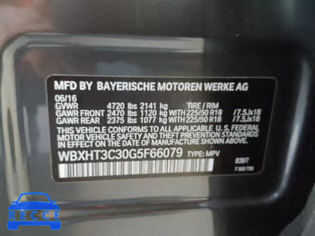2016 BMW X1 XDRIVE2 WBXHT3C30G5F66079 image 9
