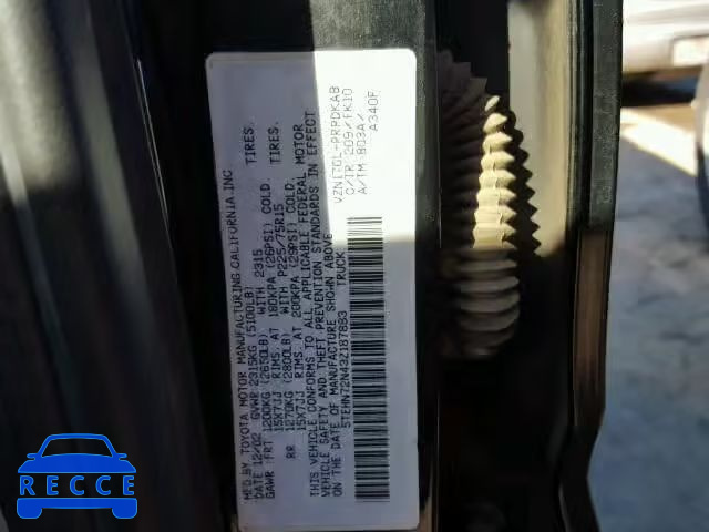 2003 TOYOTA TACOMA DOU 5TEHN72N43Z187883 image 9
