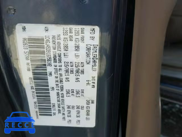 2001 CHRYSLER VOYAGER LX 1C4GJ45391B256102 image 9