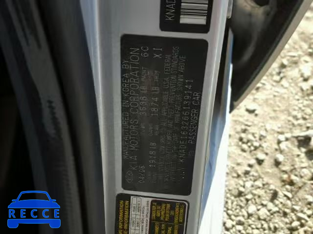 2006 KIA RIO5 KNADE163266139141 Bild 9