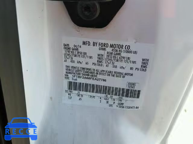 2015 FORD F250 SUPER 1FTBF2A68FEA27786 image 9