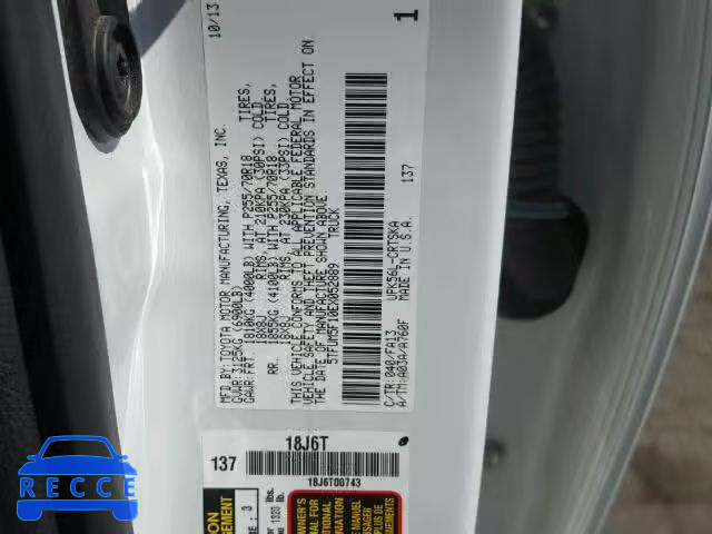 2014 TOYOTA TUNDRA DOU 5TFUM5F10EX052889 зображення 9