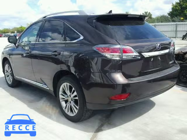 2013 LEXUS RX 450H JTJBC1BA4D2450107 image 2