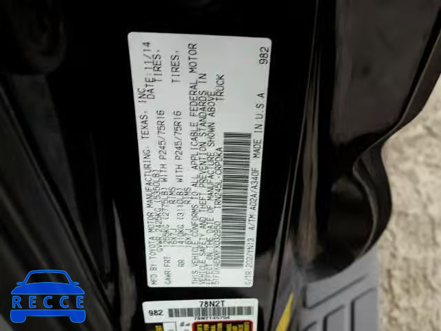 2015 TOYOTA TACOMA ACCESS CAB 5TFUX4ENXFX032950 image 9