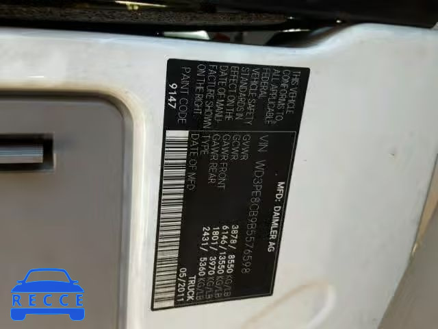 2011 MERCEDES-BENZ SPRINTER 2 WD3PE8CB9B5576598 image 9
