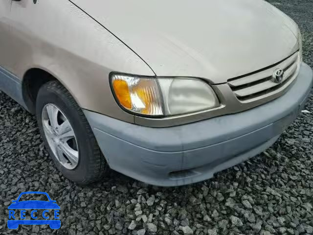 2001 TOYOTA SIENNA CE 4T3ZF19C91U399089 image 8