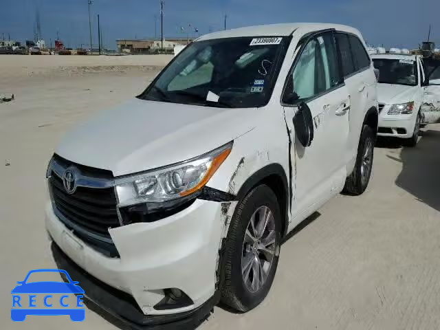 2014 TOYOTA HIGHLANDER 5TDZKRFH2ES025358 image 1