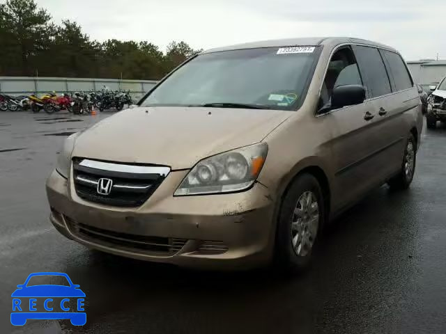 2007 HONDA ODYSSEY LX 5FNRL38227B080435 image 1