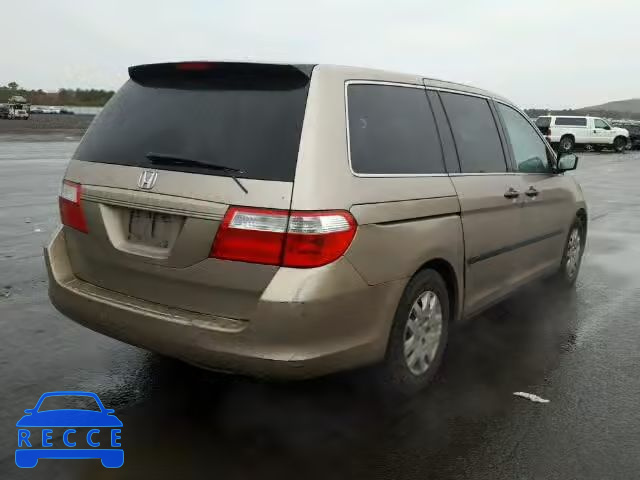 2007 HONDA ODYSSEY LX 5FNRL38227B080435 image 3