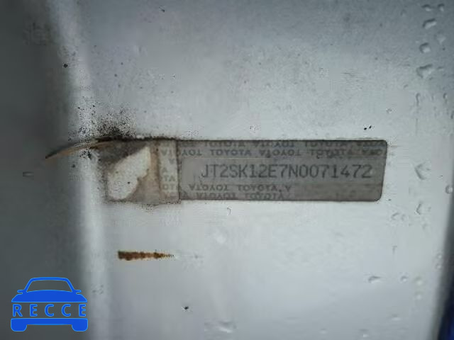 1992 TOYOTA CAMRY LE JT2SK12E7N0071472 image 9