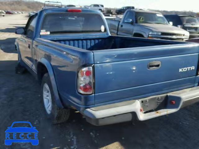 2003 DODGE DAKOTA SXT 1D7FL16X83S324792 image 2