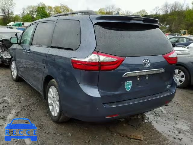 2015 TOYOTA SIENNA XLE 5TDDK3DC2FS095605 image 2